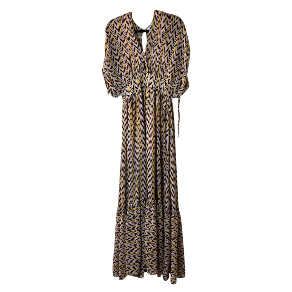 Fashion Nova Breaking Free Plunge Maxi Sundress Sz M - Picture 6 of 12
